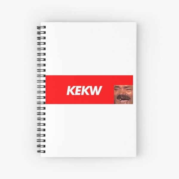 "KEKW Red Box Twitch emote Meme BTTV Better Twitch TV Merch" Spiral