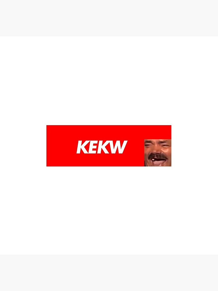 "KEKW Red Box Twitch emote Meme BTTV Better Twitch TV Merch" Pin for