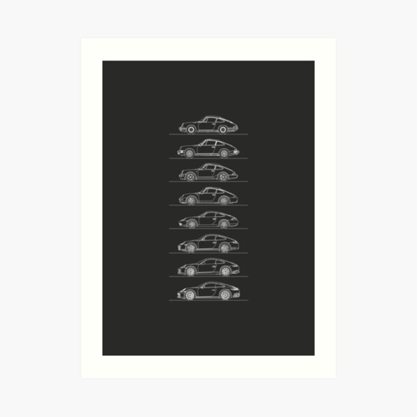 Porsche 911 Evolution Kunstdruck