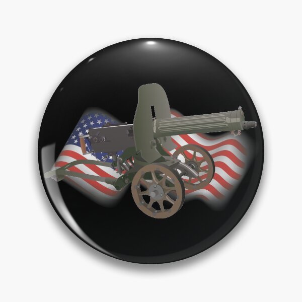 Item preview, Maxim Gun with US Flag designed and sold by NorseTech.