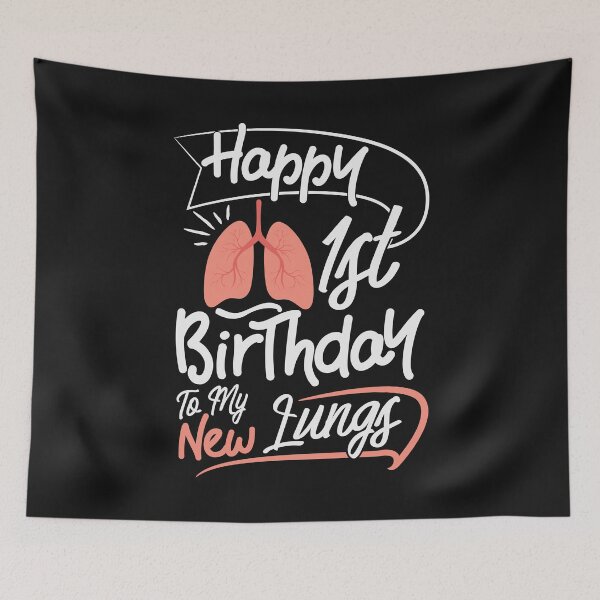Artikelvorschau, Lungentransplantationsempfänger-Jubiläumsentwurf 1. Geburtstag lustig entworfen und verkauft von maninpos23.