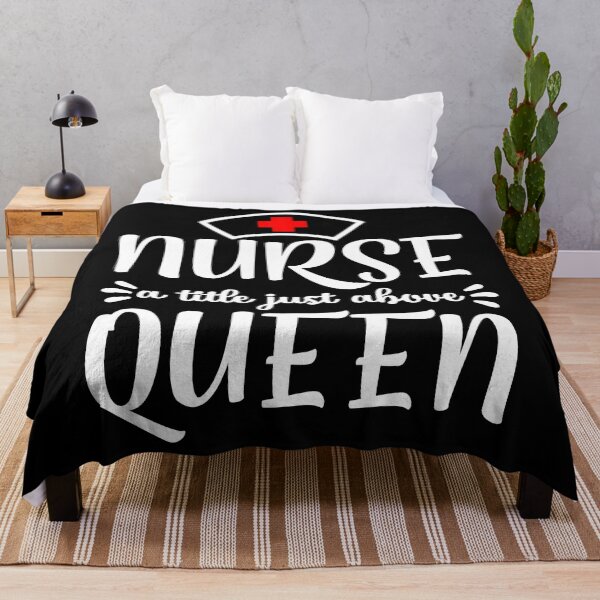Item preview, Nurse A Title Just Above Queen designed and sold by TooFlyDesign.