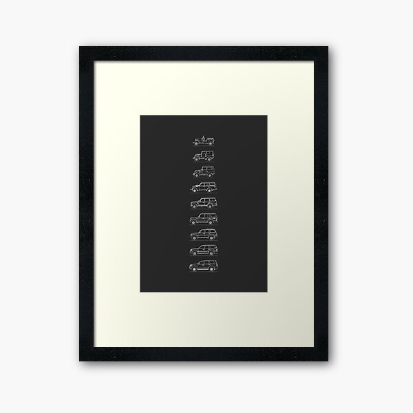 Toyota Land Cruiser Evolution Framed Art Print