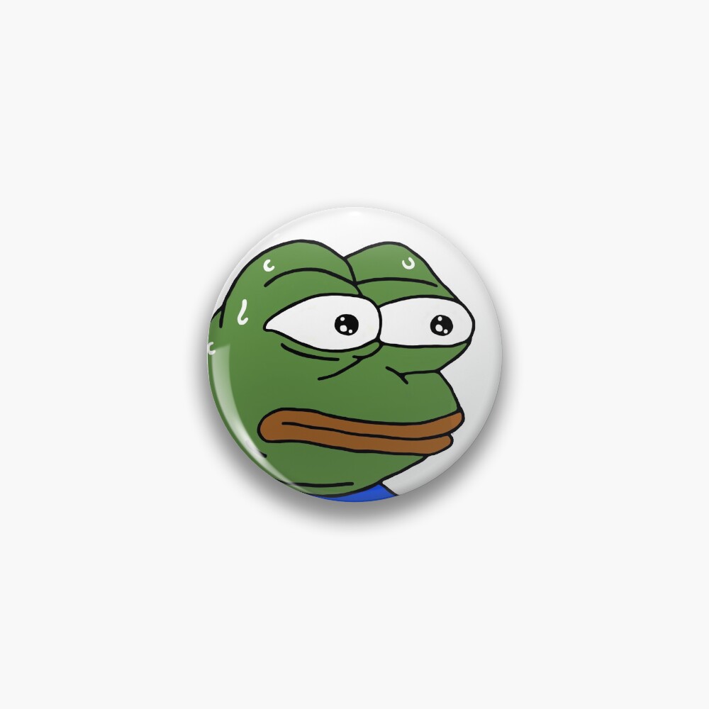 "monkaS Twitch emote Meme BTTV Better Twitch TV Merch" Pin for Sale by