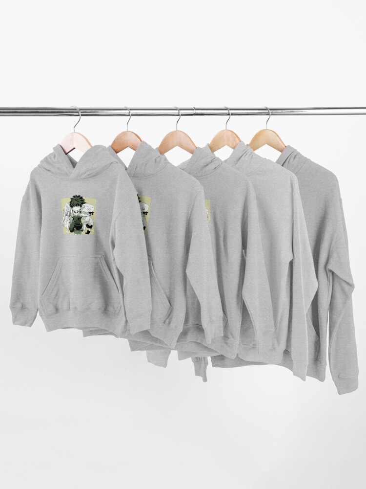 Alternate view of Deku and the Kids Eri Chan and Kota Izumi Kids Pullover Hoodie