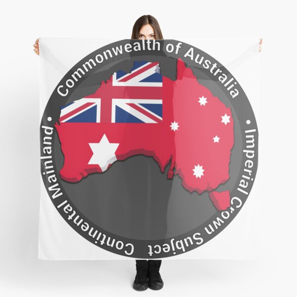 Commonwealth of Australia Red Ensign Imperial Crown Subject Scarf