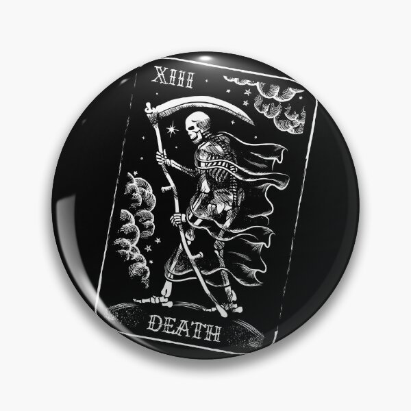 Item preview, Death Tarot Card with Reaper Skeleton Reading Profound Change  designed and sold by SpreadForSatan.