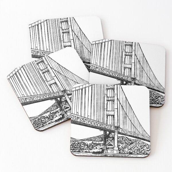 Item preview, GOLDEN GATE BRIDGE - ink painting.2 designed and sold by lautir.