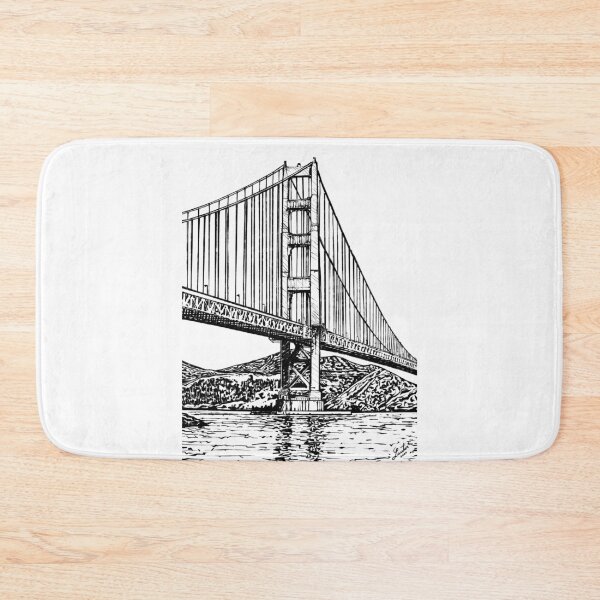 Item preview, GOLDEN GATE BRIDGE - ink painting.2 designed and sold by lautir.