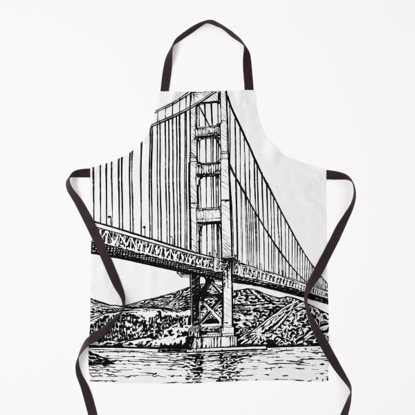 Item preview, GOLDEN GATE BRIDGE - ink painting.2 designed and sold by lautir.