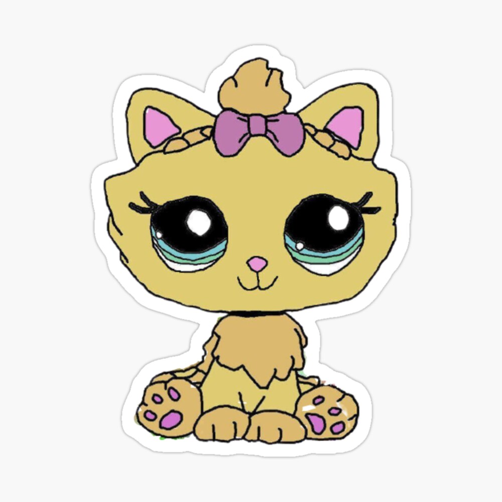 littlest pet shop cute cat Art Board Print