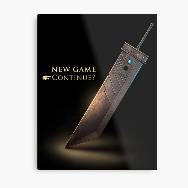 Item preview, Cloud Strife Sword / Final Fantasy VII New Game / Sephiroth / retro gamer designed and sold by BlancaVidal.