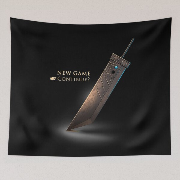 Item preview, Cloud Strife Sword / Final Fantasy VII New Game / Sephiroth / retro gamer designed and sold by BlancaVidal.