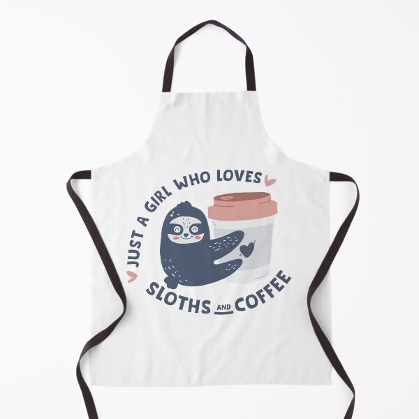 Item preview, Just a Girl who loves Sloths and Coffee designed and sold by tinypurpleland.