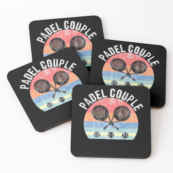 Item preview, Padel Tennis Couple - Vintage Retro Style designed and sold by FunSilly.