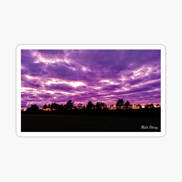 Purple Sunset Sticker