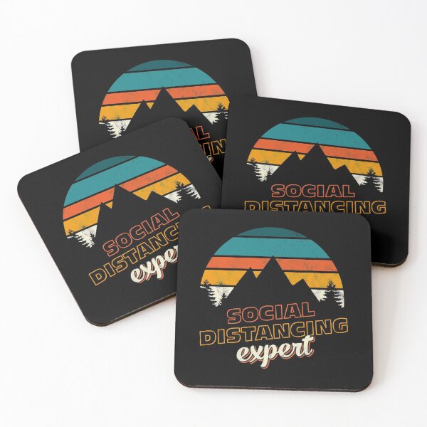 Item preview, Social Distancing Expert Virus Gift Retro designed and sold by teeseeds.