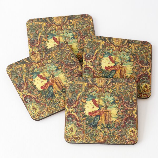 Item preview, SEASONS AND ELEMENTS,SPRING AND FLORA, LOUIS XIV French Royal Embroidery Tapestry Detail designed and sold by BulganLumini.