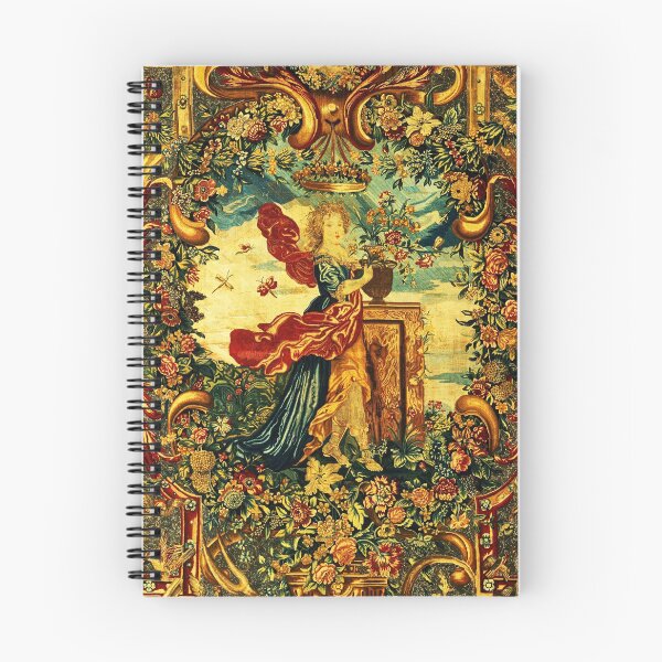 Item preview, SEASONS AND ELEMENTS,SPRING AND FLORA, LOUIS XIV French Royal Embroidery Tapestry Detail designed and sold by BulganLumini.