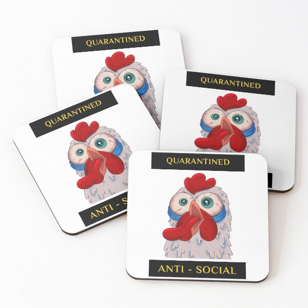 Item preview, Quarantined and anti social cockrell designed and sold by Delicarte.