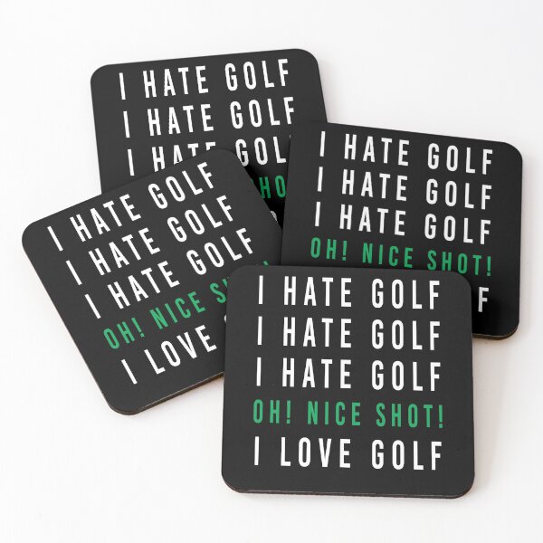 Item preview, I Hate Golf Nice Shot Golf Ball Clubs Golfers designed and sold by MooonTees.
