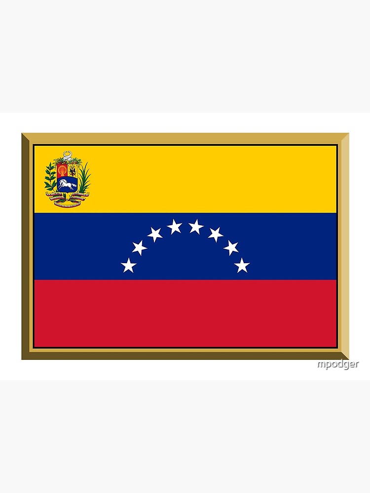 Venezuelan 50mm Decals x4 7 star Stickers VENEZUELA Former State Flag 2" 