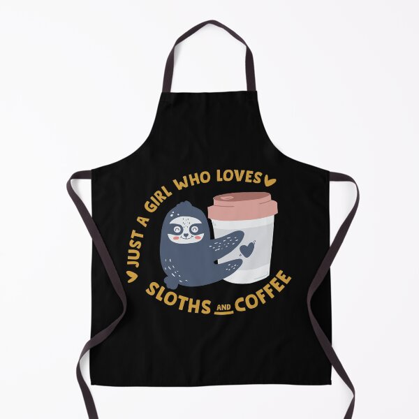 Item preview, Just a Girl who loves Sloths and Coffee designed and sold by tinypurpleland.