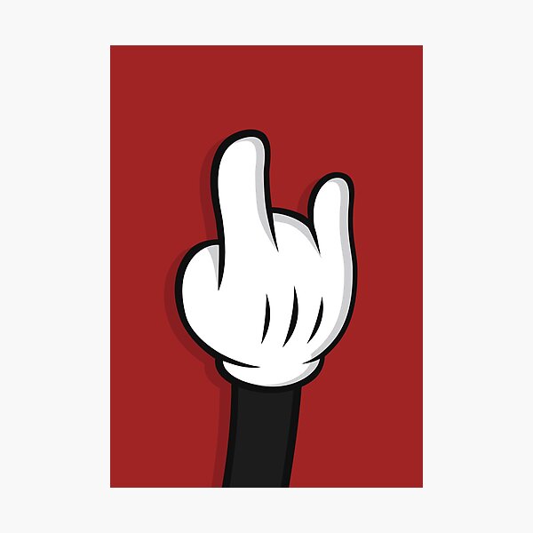 Mickey Hand  - Rock Photographic Print