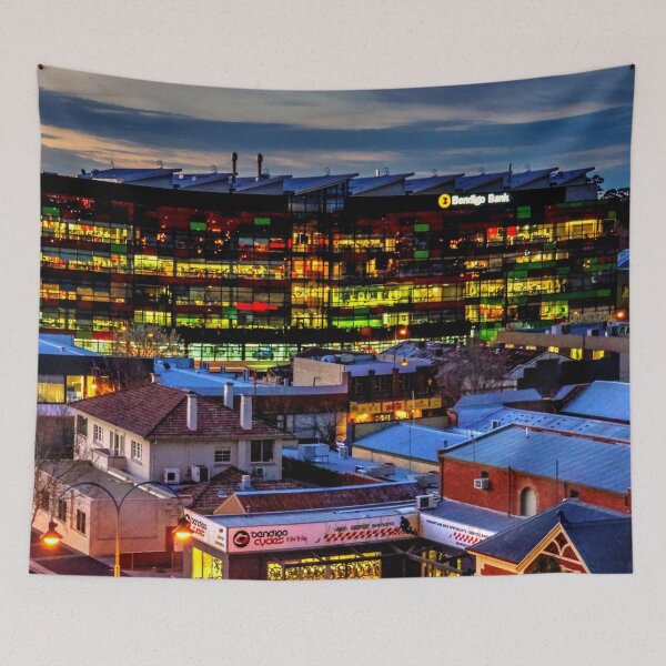 Item preview, Bendigo Bank at Dusk - Bendigo, Victoria designed and sold by Steven Jodoin.