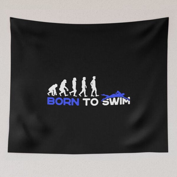 Item preview, Born To Swim Swim Evolution Personalized Gift designed and sold by Nessshirts.