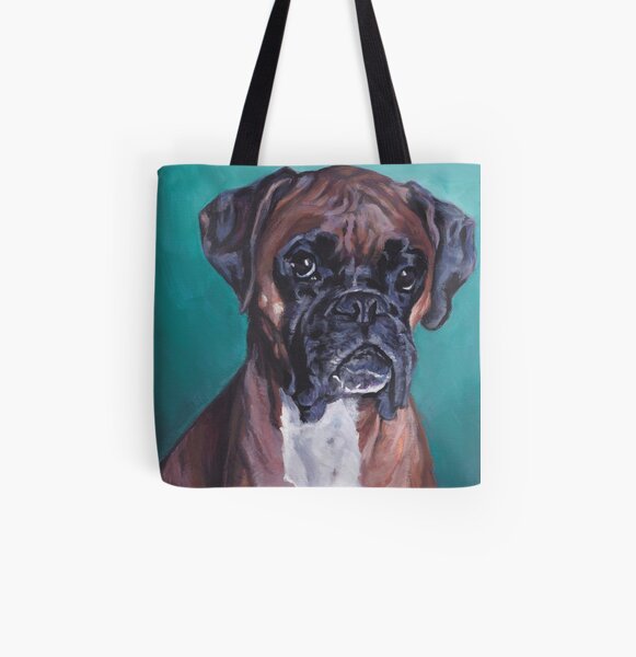 Boxer Peinture Fine Art Tote bag doublé
