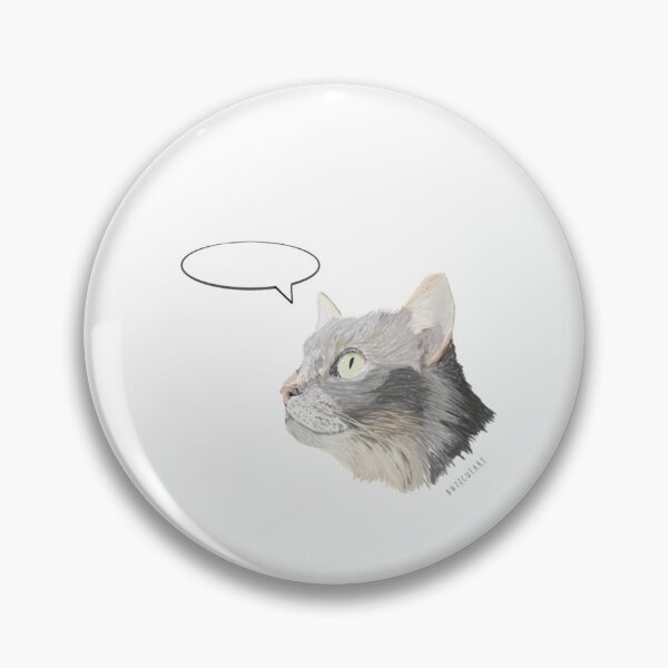 Item preview, Chat Bubble Cat designed and sold by buzzcutart.