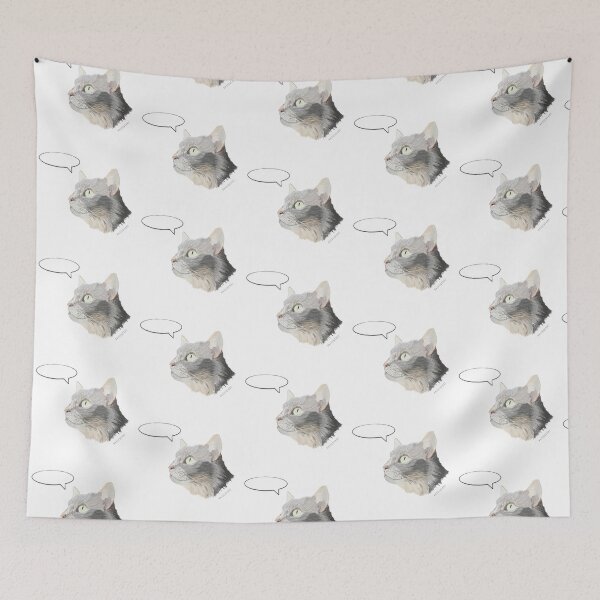 Item preview, Chat Bubble Cat designed and sold by buzzcutart.
