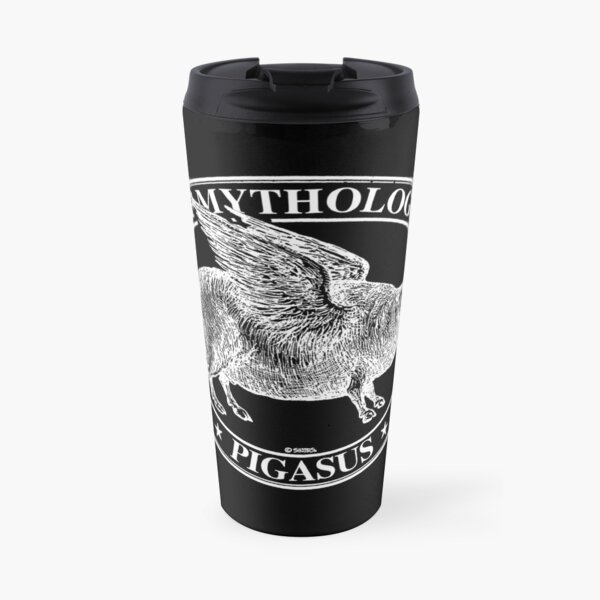 Pigasus blanco Taza de café de viaje