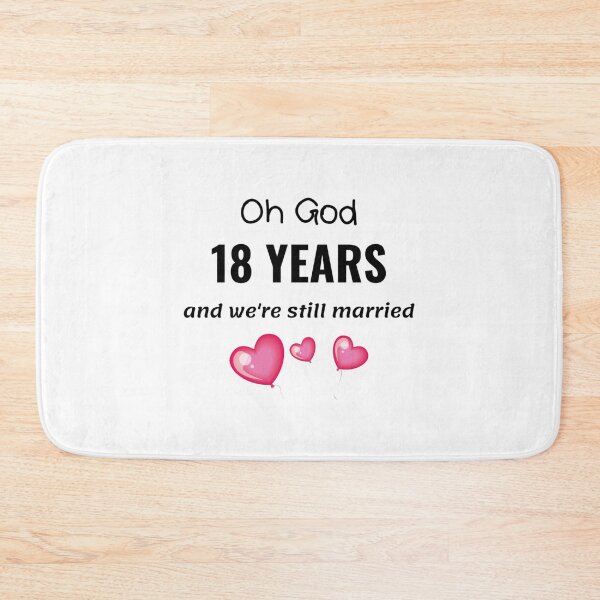 Item preview, 18th Wedding Anniversary Funny Gift for Him or Her designed and sold by TheGreekGuy.