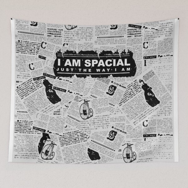Item preview, I am special, trendy newspaper design designed and sold by Ribsa.