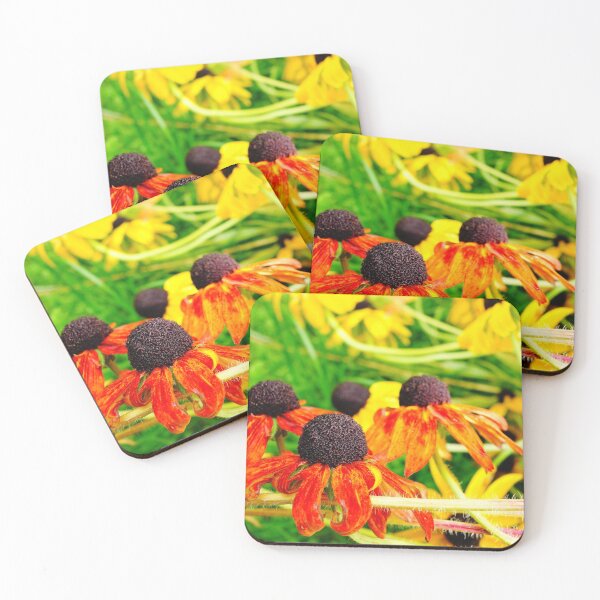 Item preview, Flowers in fall colors in reds and yellows designed and sold by ibwr1.