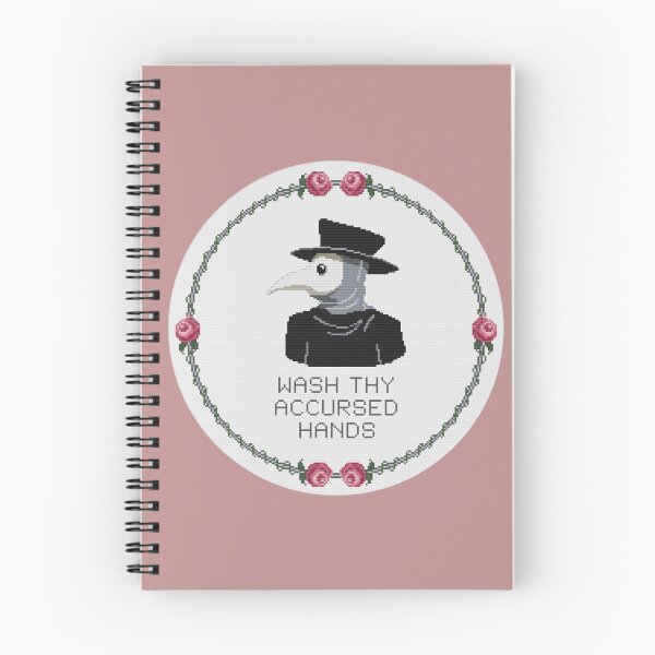 Item preview, Wash Thy Accursed Hands, Cross Stitch Plague Doctor designed and sold by IndustriousOwl.