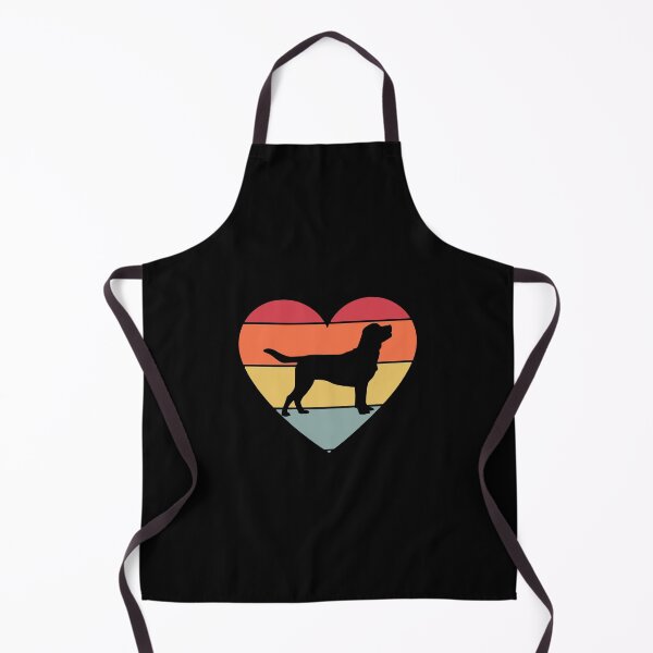 Labrador retriever Dog Vintage Retro Apron