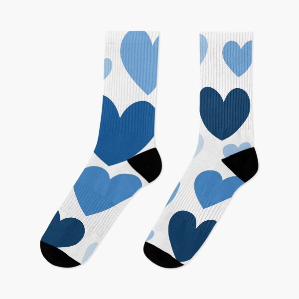 Item preview, Blue Hearts (Varied Shades & Sizes) designed and sold by shahramroj.