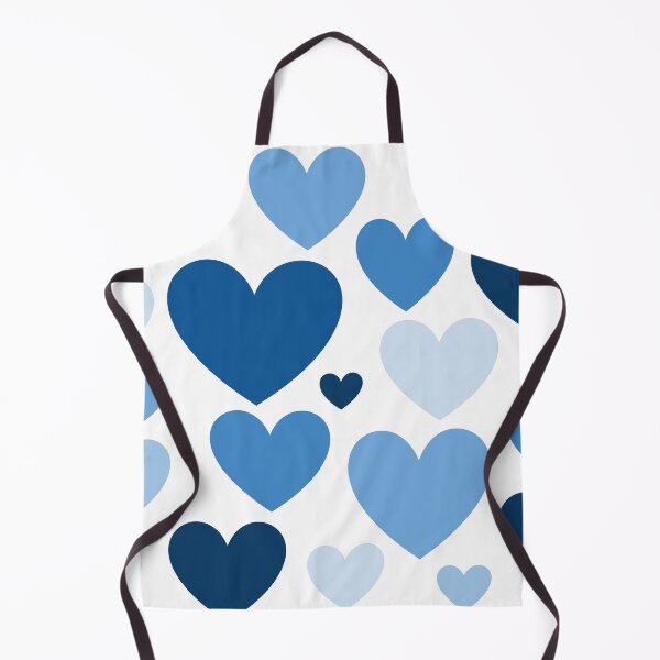 Item preview, Blue Hearts (Varied Shades & Sizes) designed and sold by shahramroj.