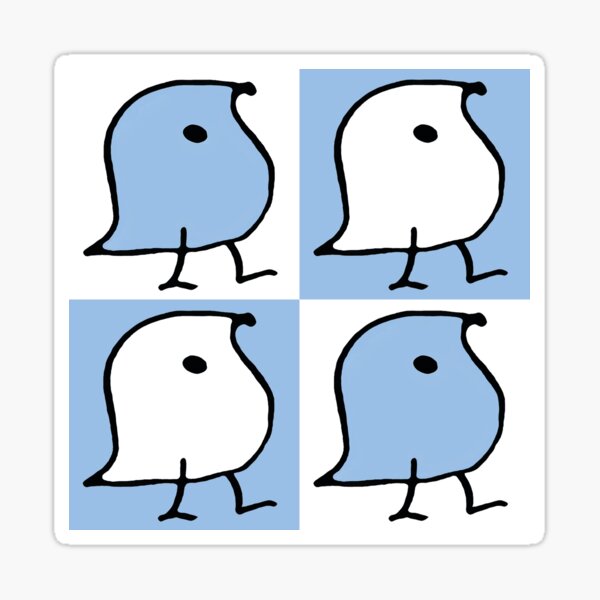 Item preview, Blue and White Wugs designed and sold by OfficialWug.