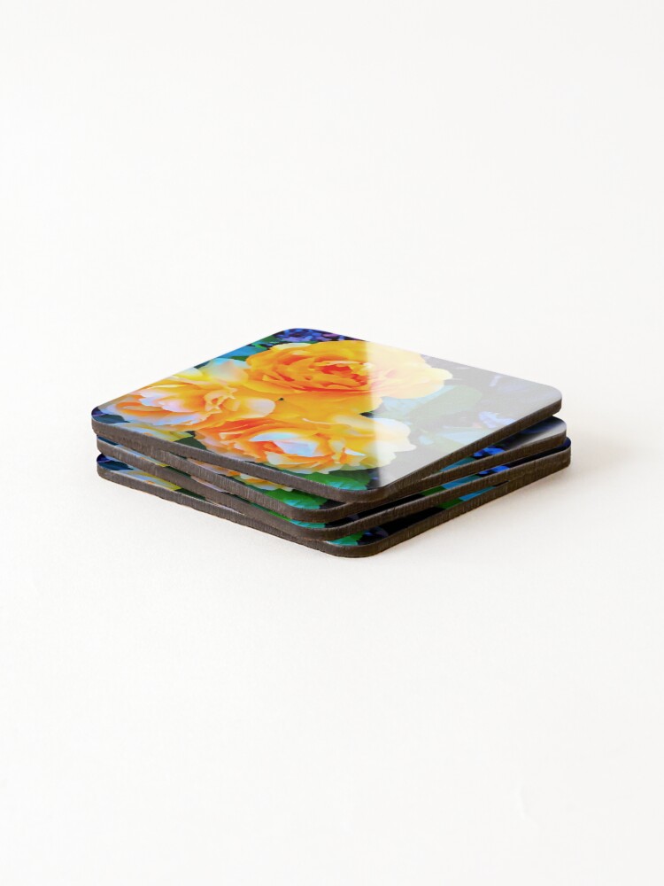 Thumbnail 4 of 5, Coasters (Set of 4), Three Roses designed and sold by EdwardMonet.
