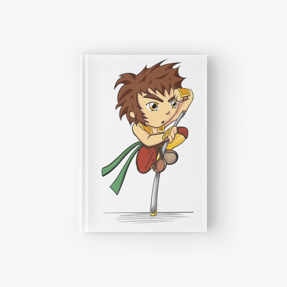 Wu The Monkey Staff King Martial Arts Chibi Hardcover Journal By Tnkconcepts Redbubble