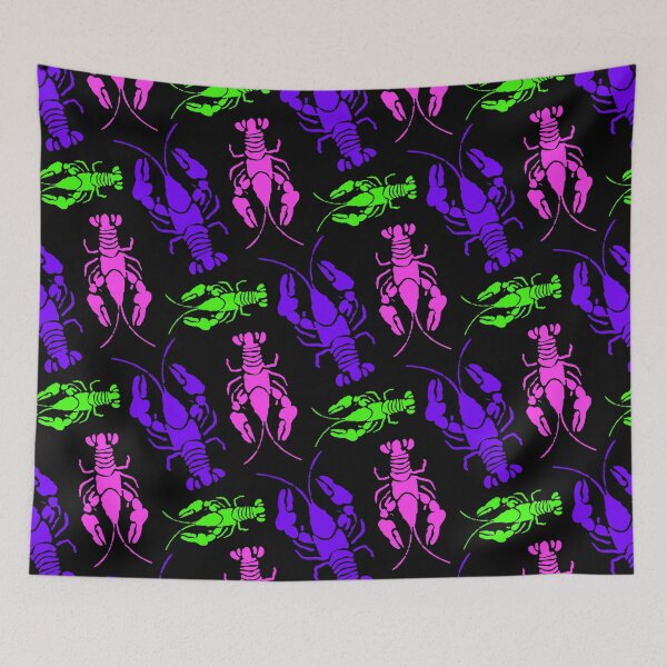 Item preview, Purple Pink Green Lobster Bake Fun Retro designed and sold by AntiqueImages.