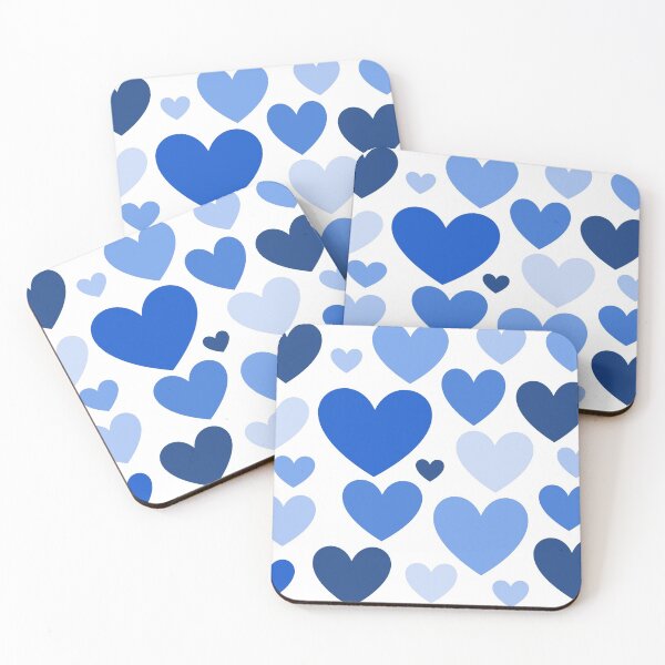 Item preview, Cornflower Blue Hearts (Varied) designed and sold by shahramroj.