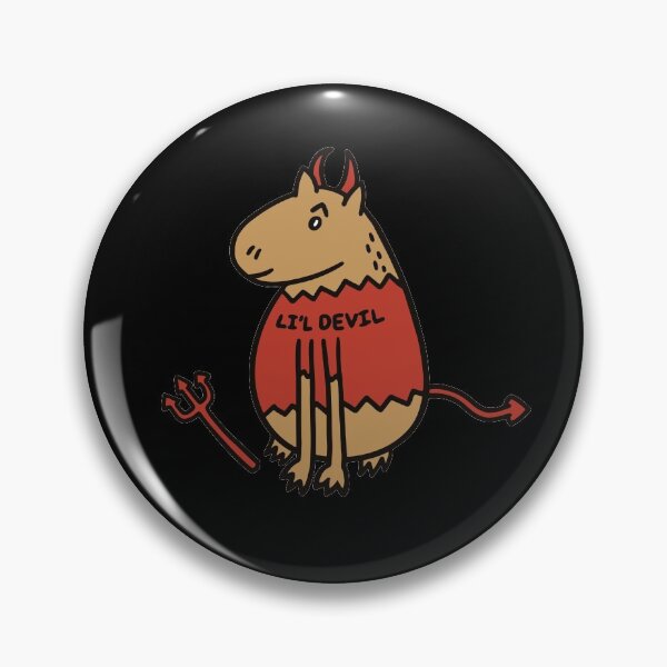 Item preview, Li'l Devil Capybara Print designed and sold by DorkRind.