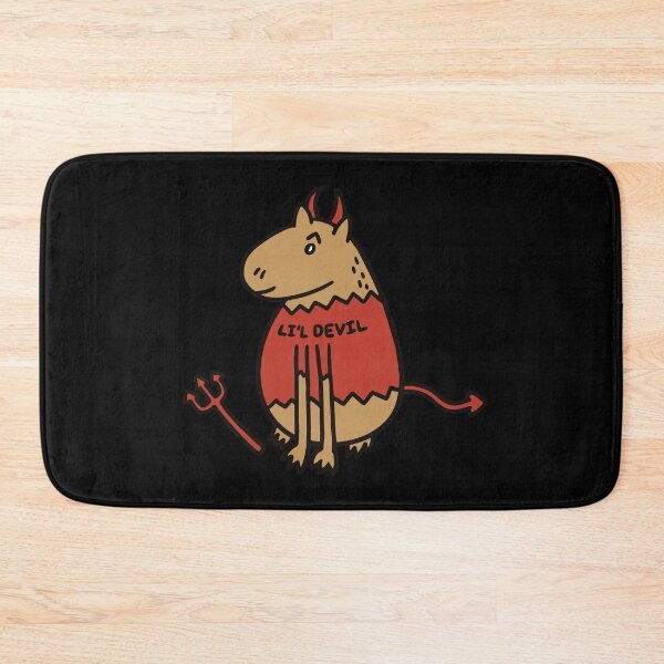 Item preview, Li'l Devil Capybara Print designed and sold by DorkRind.