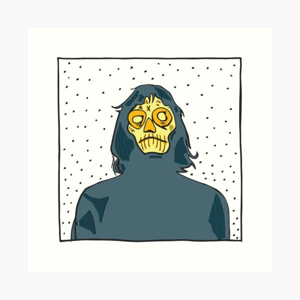Skull Girl Art Print