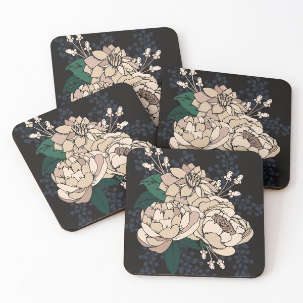 Item preview, Moody Florals - Cream designed and sold by latheandquill.